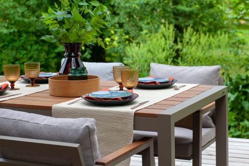 Набор садовой мебели обеденный SANTORINI: стол и 4 стула, цвет PECAN фото 6