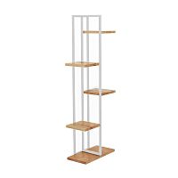 Стеллаж-подставка для цветов Loft 6, белый, 395*215*1160