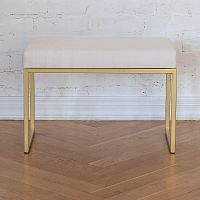 Банкетка ALBA SMART, золотая, Ivory, 65*35*45
