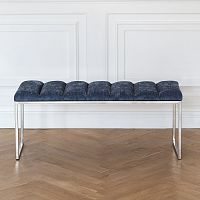 Банкетка ALBA, н/ж сталь, Steel Blue, Bulon, 110*40*43,5