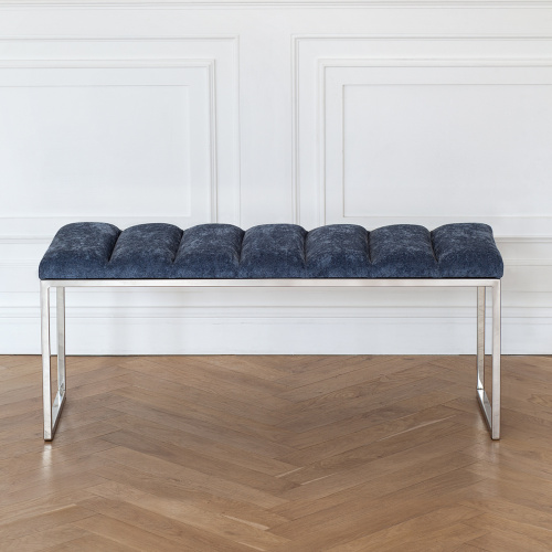 Банкетка ALBA, н/ж сталь, Steel Blue, Bulon, 110*40*43,5