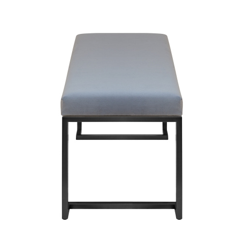 Банкетка OMEGA MINI, черная, Light Blue, 85*40*45 фото 3