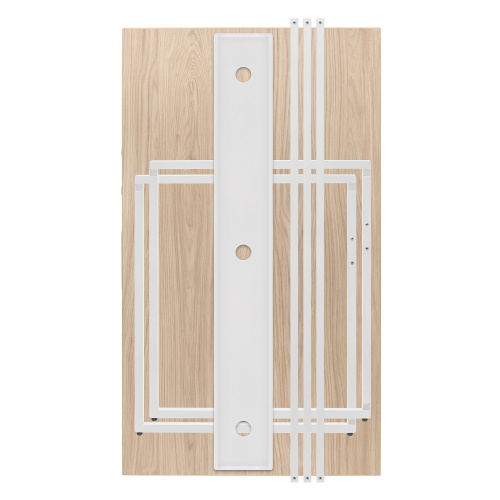 Стол письменный Rimini, белый, ЛДСП Дуб Натуральный, 120*65*75 фото 16