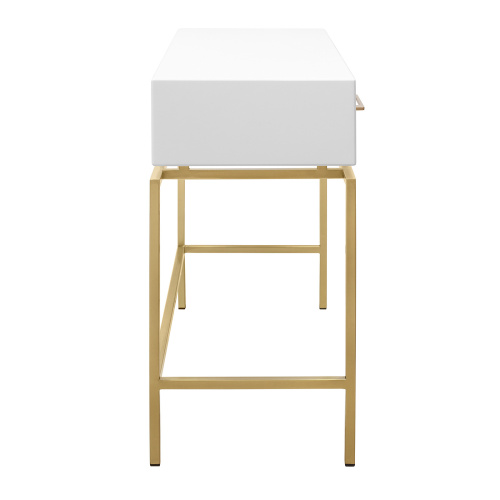 Консоль KARIN, золотая, МДФ SNOW WHITE фото 7