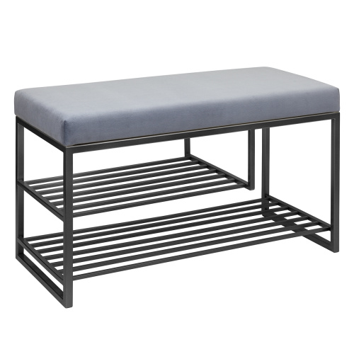 Обувница GARDA PLUS, черная, Light Blue, 85*40*52 фото 7