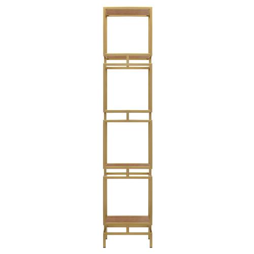Стеллаж CUBIC-4, золотой, ЛДСП Робиния, 40*40*196,5 фото 4