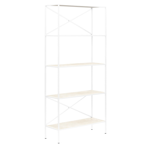 Стеллаж KARIN-800, белый, керамика слоновая кость