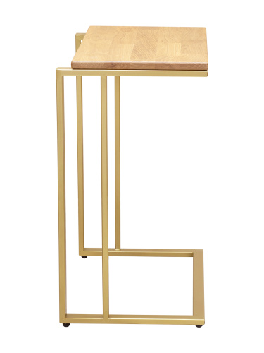 Столик кофейный приставной золотой, 550х365x670 фото 4