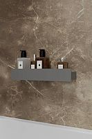 Полка для ванной комнаты CASA, 50 см, нерж. сталь, серая