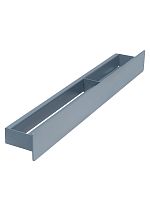 Полка настенная с полотенцедержателем CASA, 71 см, серая, правая