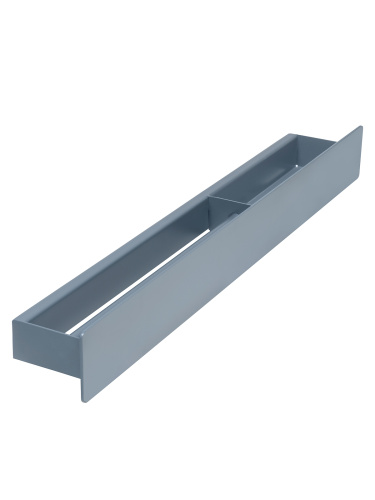 Полка настенная с полотенцедержателем CASA, 71 см, серая, правая