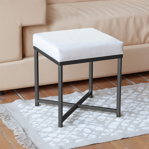 Пуф CRUZ, черный, Ivory, 40*40*47 фото 4