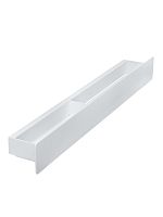 Полка настенная с полотенцедержателем CASA, 71 см, белая, правая