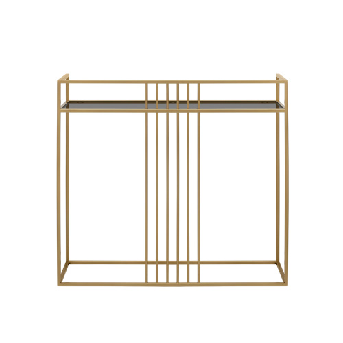 Консоль SOHO, золотая, тонированное стекло фото 10