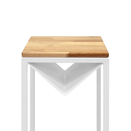 Дровница TORI с полкой, белая, 37*40*120 фото 11