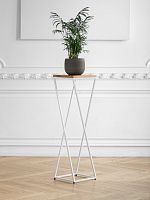 Столик для цветов Loft 100, белый