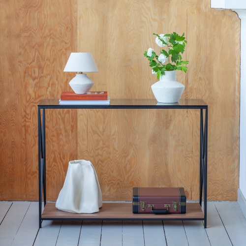 Консоль GARDA, столешница стекло, полка ЛДСП фото 3