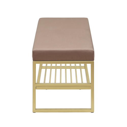 Банкетка RIMINI MINI, золотой, Mocco, 85*40*45 фото 3
