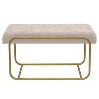 Банкетка SIENA MINI, золотая, CHAMPAGNE, 81*42*44