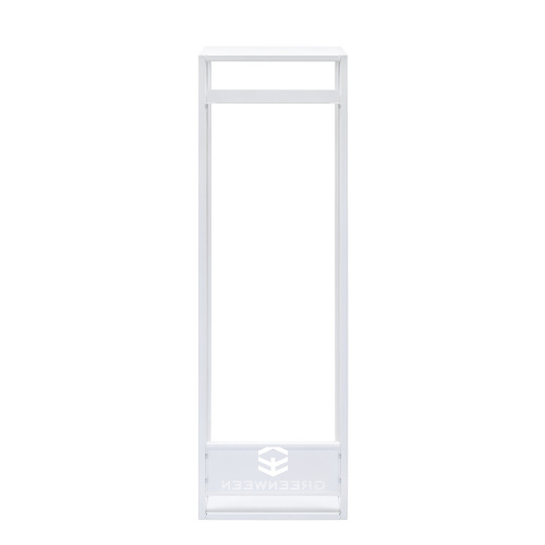 Дровница CAPRI с полкой, белая, столешница металл, 40*30*134 фото 11