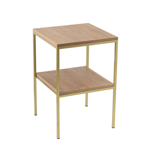 Cтолик журнальный NORMAN, золотой/ЛДСП, 40*40*60 фото 3