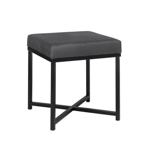 Пуф CRUZ, черный, Mouse Grey, 40*40*47