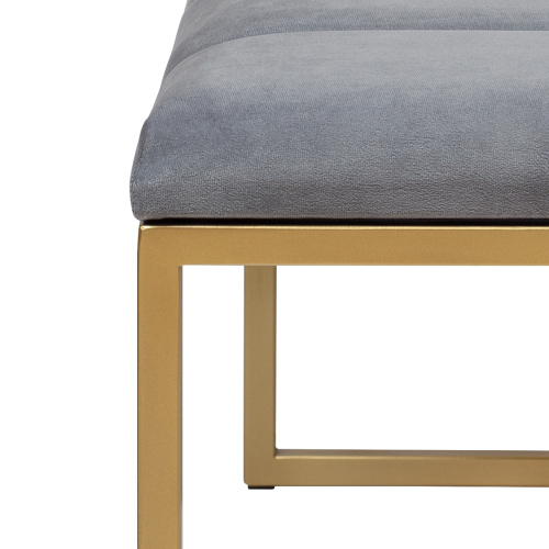 Банкетка ALBA MINI, золотая, Mouse Grey, Bulon, 85*40*43,5 фото 4