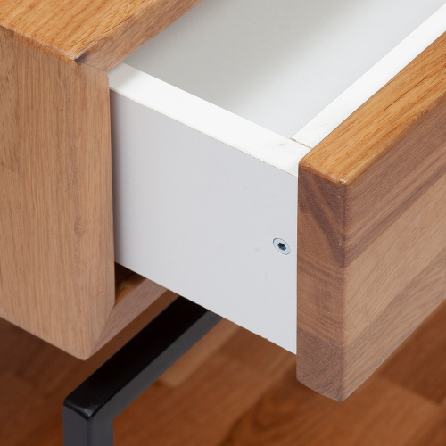 Тумба прикроватная KARIN, черный, дуб фото 6