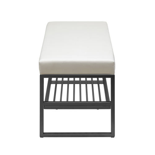 Банкетка RIMINI MINI, черный, Ivory, 85*40*45 фото 3