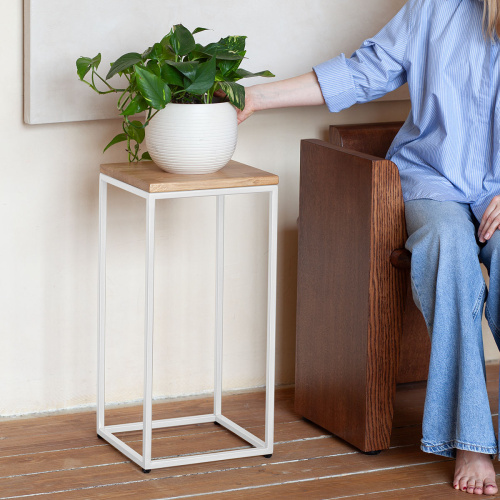 Столик для цветов TORI 60, белый фото 3