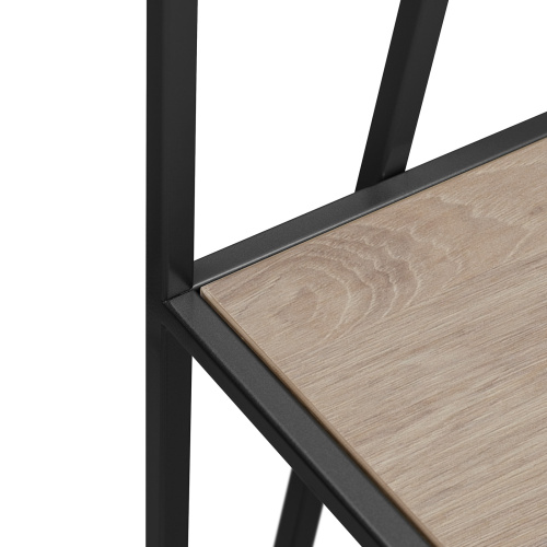 Стеллаж OSLO MINI, черный, ЛДСП Дуб Каселла, 80*33*171 фото 12