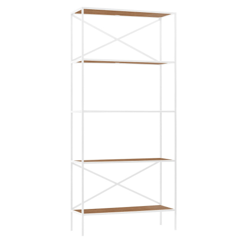 Стеллаж KARIN-800, белый, ЛДСП Робиния