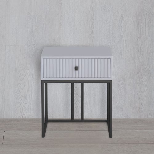 Тумба VERONA, черная, МДФ Pearl Grey, 53*45*62 фото 4