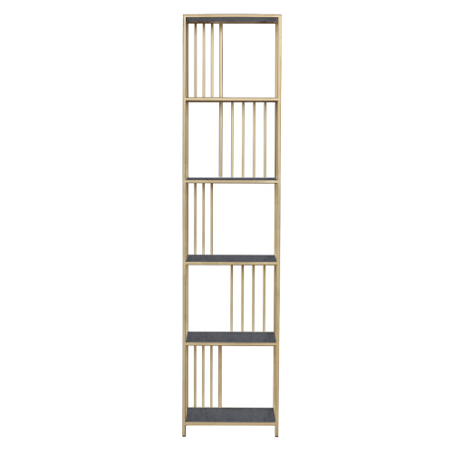 Стеллаж SOHO MINI, золотой, керамика Antracite, 45*30*195 фото 9