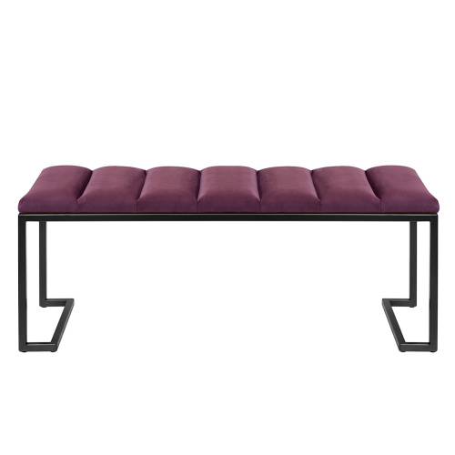 Банкетка OMEGA, черная, Marsala, Bulon, 110*40*43,5