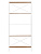 Стеллаж KARIN-800, белый, ЛДСП Робиния, 1750x800x300
