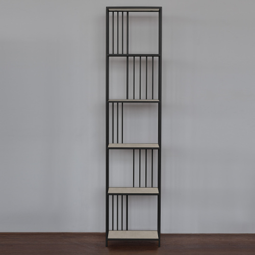 Стеллаж SOHO MINI, черный, керамика Ivory, 45*30*195 фото 6