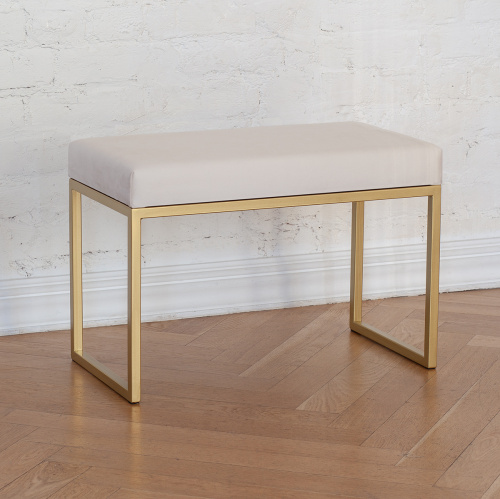 Банкетка ALBA SMART, золотая, Ivory, 65*35*45 фото 2