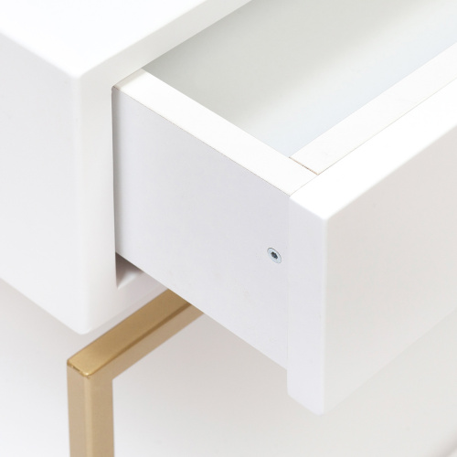 Тумба прикроватная KARIN, золотой, МДФ Snow White фото 5