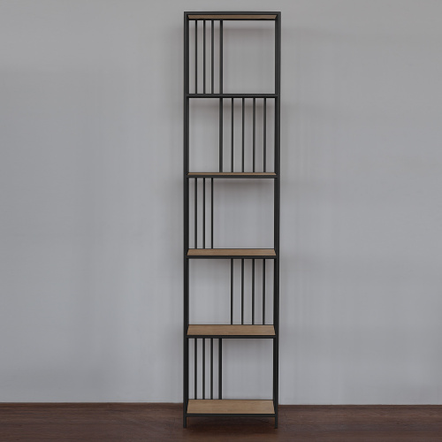 Стеллаж SOHO MINI, черный, ЛДСП Дуб Каселла, 45*30*195 фото 7