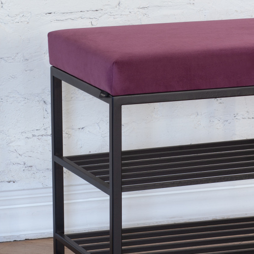 Обувница GARDA PLUS, черная, Marsala, 85*40*52 фото 3