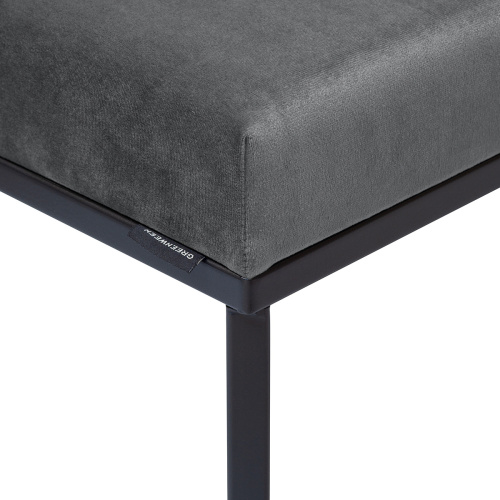 Пуф CRUZ, черный, Mouse Grey, 40*40*47 фото 3