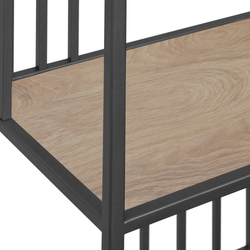 Стеллаж SOHO MINI, черный, ЛДСП Дуб Каселла, 45*30*195 фото 8