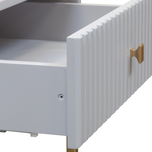 Консоль VERONA, золотая, МДФ Pearl Grey, 112*40*78 фото 8