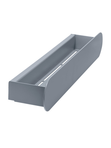 Полка для ванной комнаты OMEGA, 50 см, нерж. сталь, серая фото 5