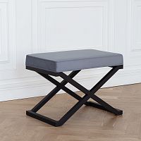 Пуф KARIN, черный, Steel Gray