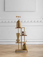 Стеллаж-подставка для цветов Loft 5, золотой, 40*23*80