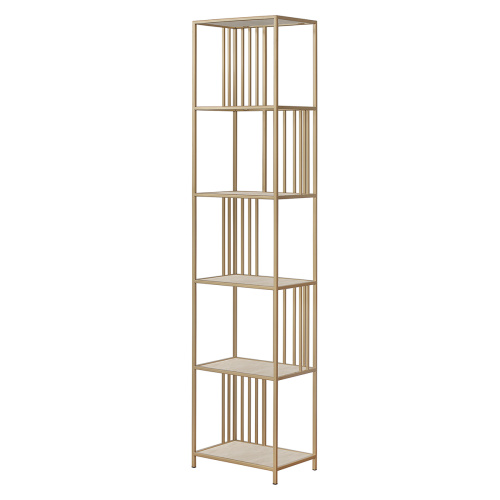 Стеллаж SOHO MINI, золотой, керамика Ivory, 45*30*195