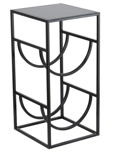 Подставка для 2 бутылок со столиком, черная