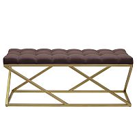 Банкетка ZUMA, золотая, Kashtan, каретная стяжка